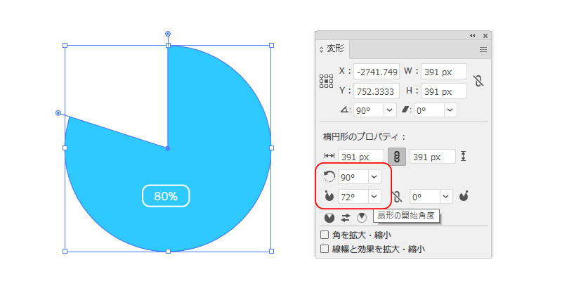 Illustratorグラフツールで円 ドーナツグラフを作る リブログ Reminder Log