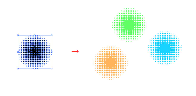 Illustratorでカラーハーフトーン 網点 の使い方 リブログ Reminder Log